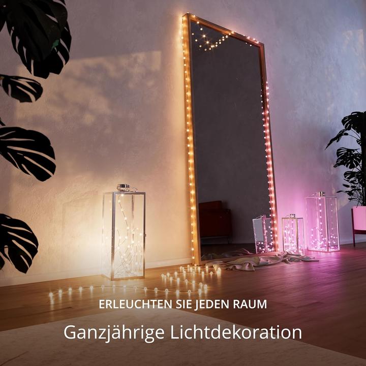 Produktbild Twinkly Candies - 100 Pearl-shaped RGB LEDs Green Wire USB-C (6 m)