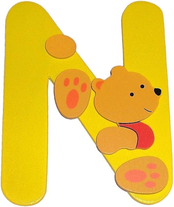 Bieco Buchstabe Bär N 8cm Holz