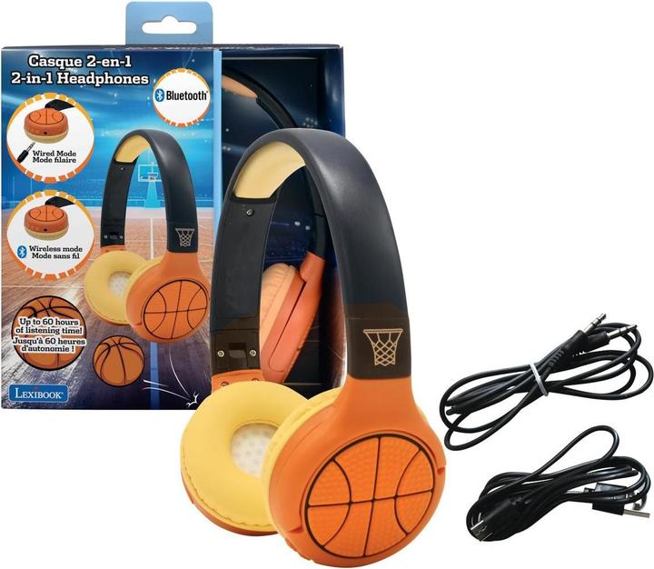 Produktbild Lexibook 2-in-1 Basketball Bluetooth Headphones (HPBT010BA)