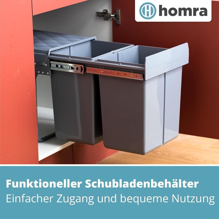 Produktbild Homra Ausziehbares Müll-Trennsystem (40 l)