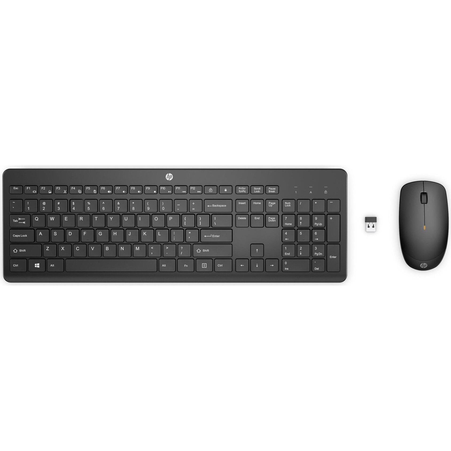 Thumbnail - HP 235 (US, Kabellos), Tastatur, Schwarz