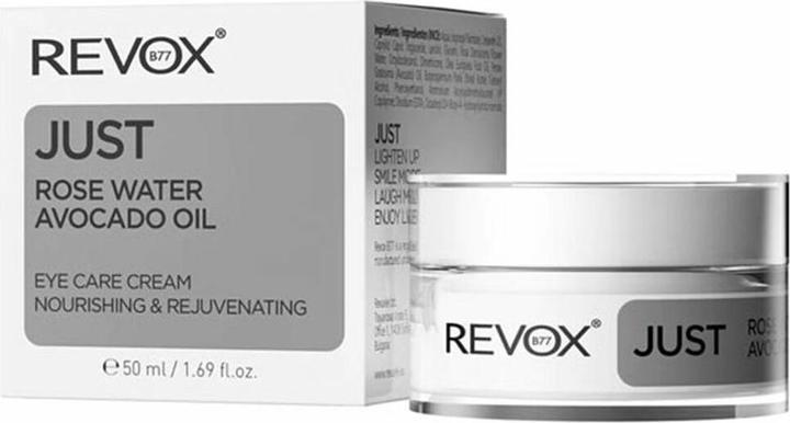 Revoxb77 Just Rose Water Avocado Oil (Augenpflege Gel, 50 ml, Tag + Nacht)