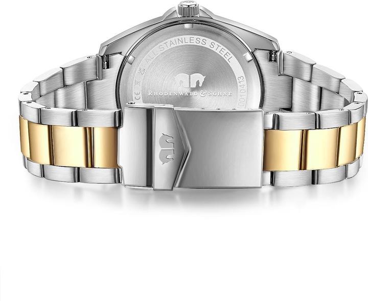 Image du produit Montre à quartz pour femme Majestia en acier inoxydable argent/or jaune - 32448 (Montre analogique, 37.50 mm)