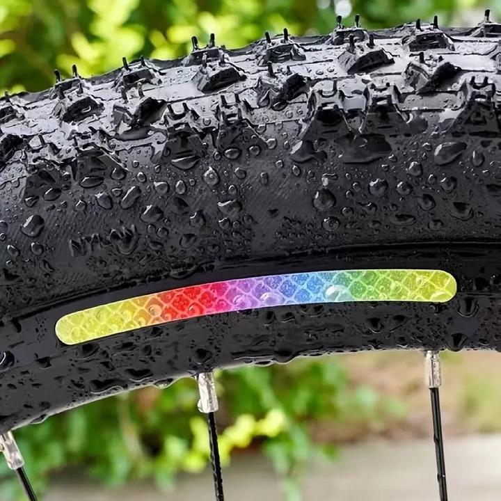 Produktbild Cbx 20 Stück Regenbogen Fahrrad Reflektoren, Reflektierende Streifen für Fahrräder