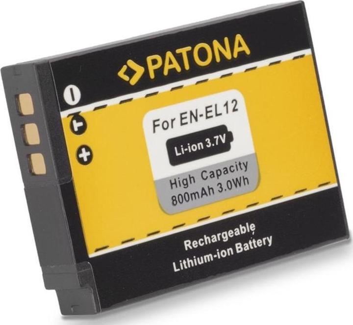 Actual product image Patona Battery EN-EL12, 800 mAh / 3.7V (Camera battery)
