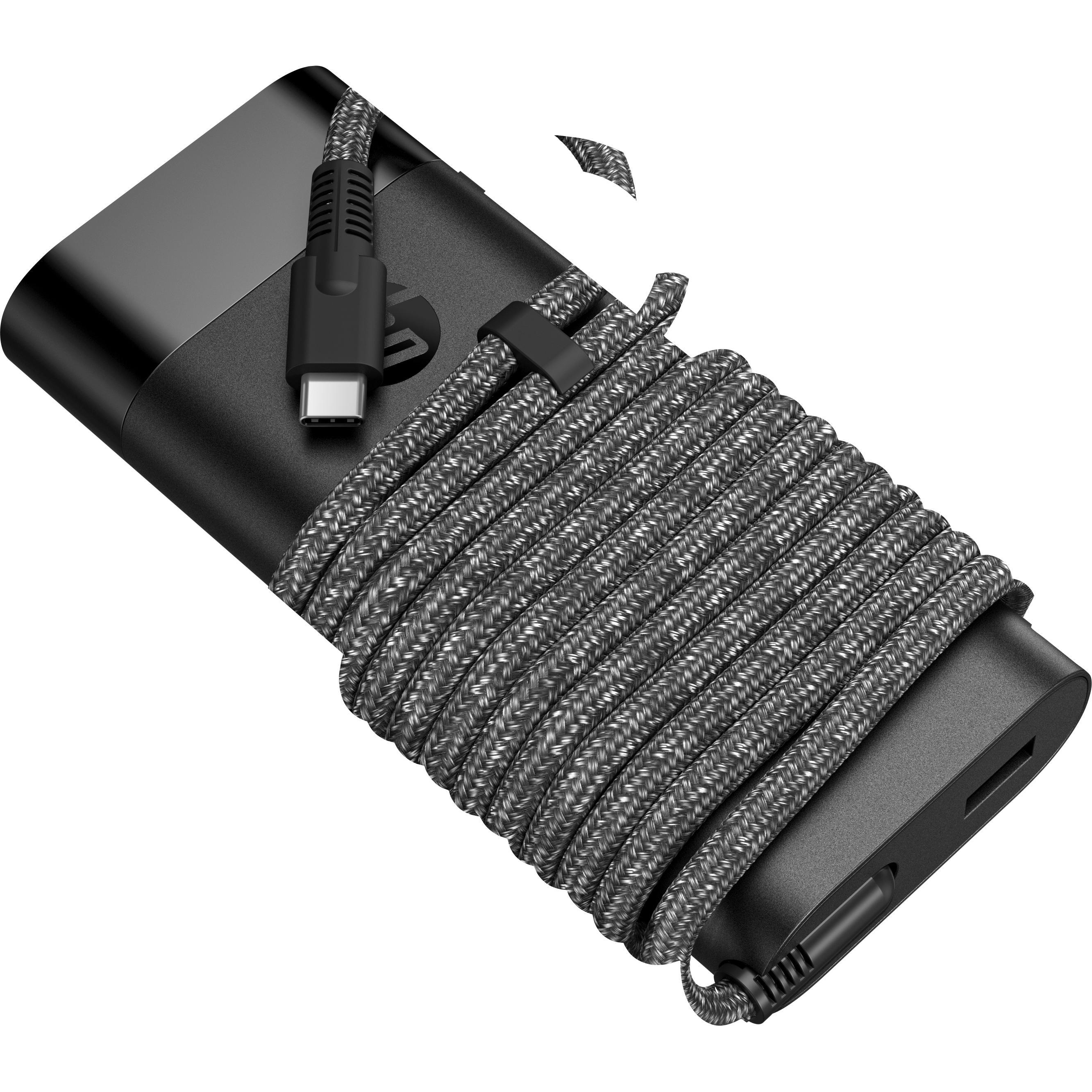 HP Laptop-Ladegerät 110W USB-C (110 W), Notebook Netzteil, Schwarz