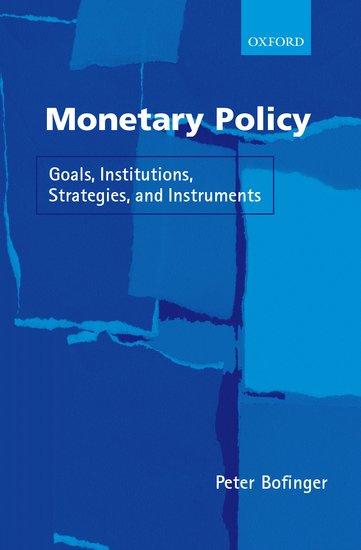 Produktbild Monetary Policy (Englisch, Peter Bofinger)