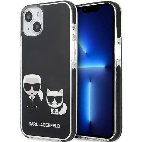 Karl Lagerfeld KLHCP13STPEKCK iPhone 13 mini 5,4" hardcase czarny/black Karl&Choupette (Apple iPhone 13 mini), Smartphon...
