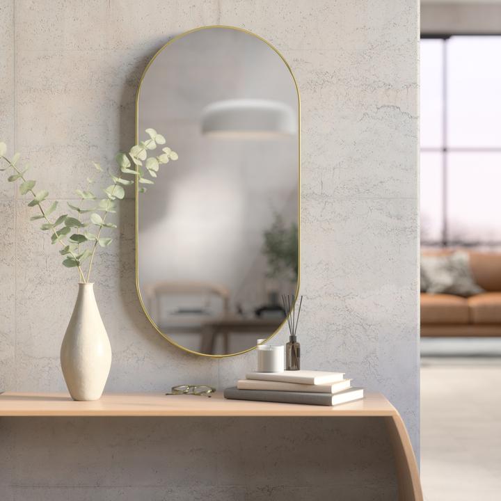 Image du produit Umbra HUBBA PILL MIRROR 91x45 BRASS (91 x 4 cm)