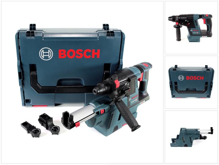 Produktbild Bosch Professional Bosch GBH 18 V-26 Akku Bohrhammer Professional SDS-Plus + GDE 18V-16 Staubabsaugung + L-Boxx - ohne (Akkubetrieb)