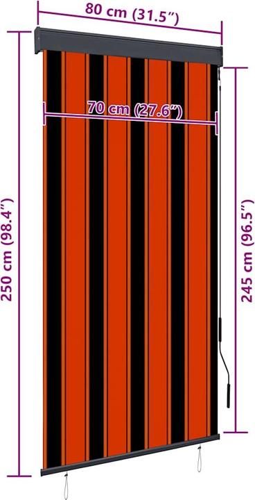 Produktbild vidaXL Gorn (80 x 250 cm)