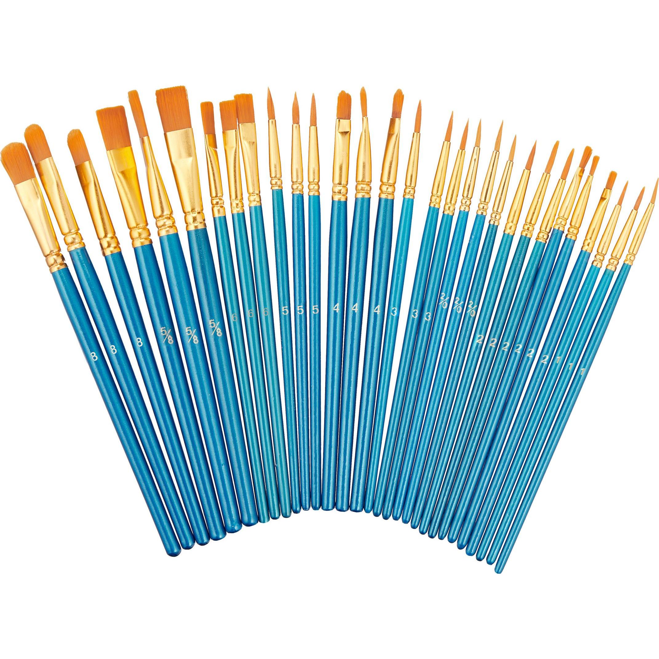 Relaxdays, Pinsel, 30-tlg. Pinsel-Set (13 mm)