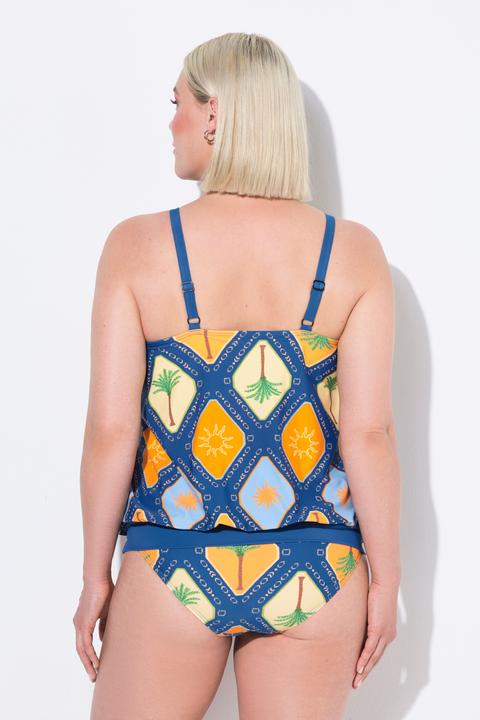 Produktbild Ulla Popken Tankini, Karo, Elastiksaum, Softcups, Träger verstellbar (42, 44)