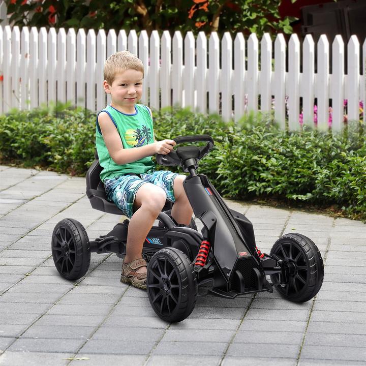 Actual product image Homcom Go-Kart Kunststoff, Metall Schwarz