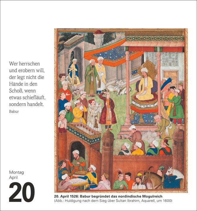 Actual product image Harenberg Chronik Tagesabreisskalender 2026 - Kulturkalender - Personen, Ereignisse, Schauplätze (Hardcover, German)