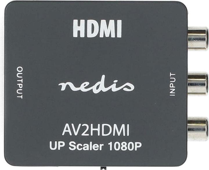 Actual product image Nedis HDMI T Converter 3X RCA Jack HDMIT Output 1-Way 1080p 1.65 Gbps ABS Anthracite