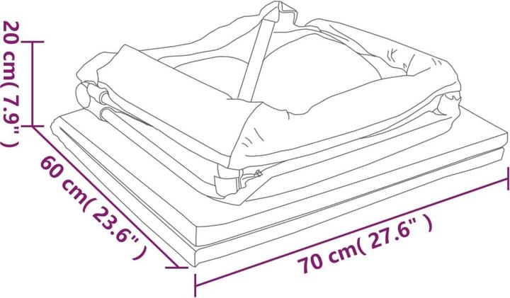 Actual product image vidaXL Kimble (110 cm, 82 cm)