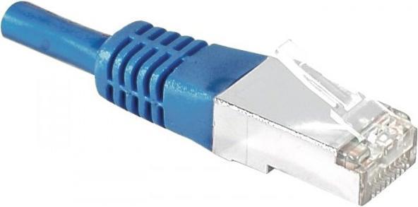 Actual product image Exertis Connect Patch cable S/FTP, PiMF, CAT.6, blue, 5.0 m Patch cable with particularly narrow bend protection (S/FTP, CAT6, 5 m)