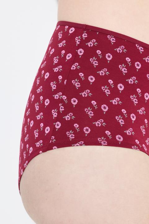 Produktbild Ulla Popken Hipster, 3er-Pack, Blüten/einfarbig (54)