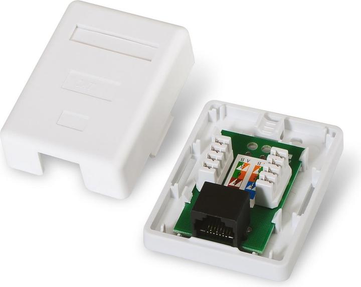 Image du produit Aisens A139-0301 Prise réseau Cat6 Blanc (U/UTP, CAT6)