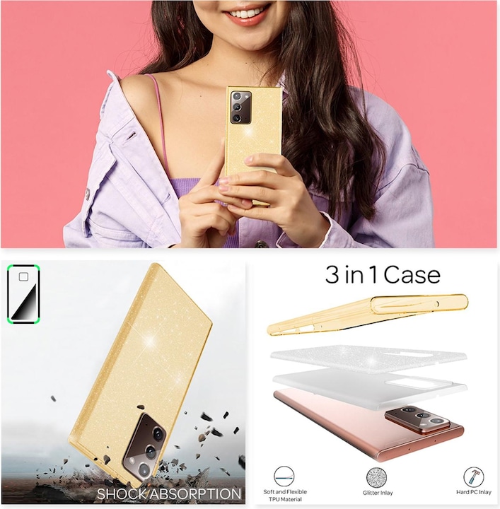 Actual product image Nalia Glitter Case (Samsung Galaxy Note 20)