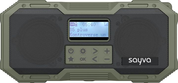 Actual product image Sayva Camping light green (DAB+, FM, Bluetooth)