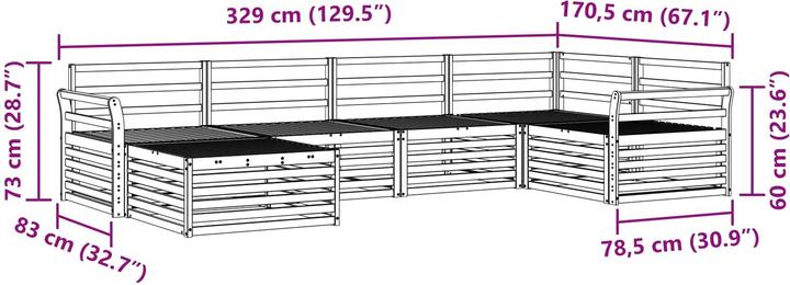 Produktbild vidaXL Outdoor-Sofa