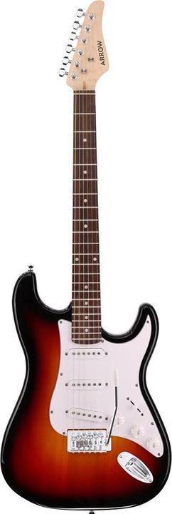 Produktbild Arrow Tonecaster ST 111 Tobacco Burst Rosewood/White - Gitara elektryczna (E-Gitarre, Pappel, Rosenholz, Tusq)