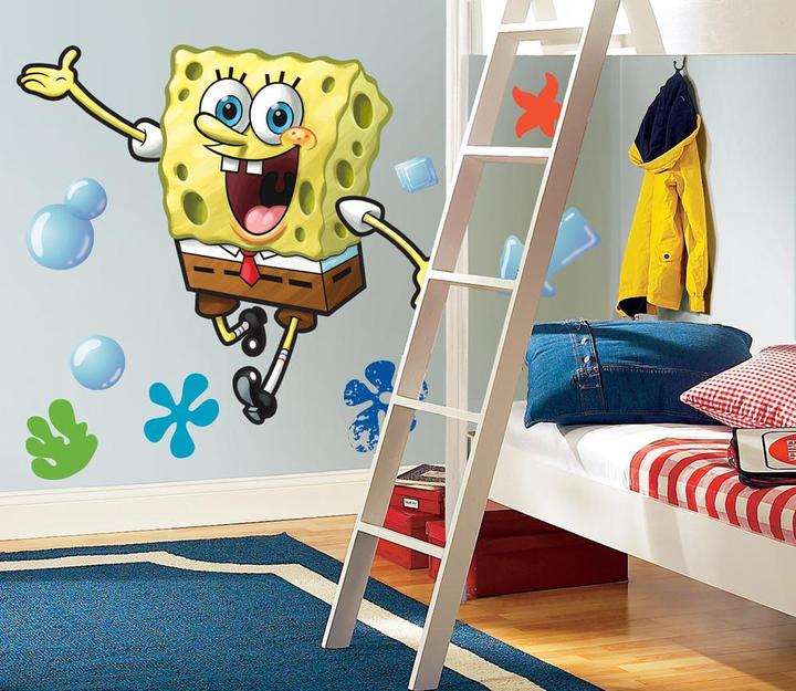 Actual product image Roommates Spongebob Peel & Stick Giant Wall Decal (12.70 x 48.26 cm)
