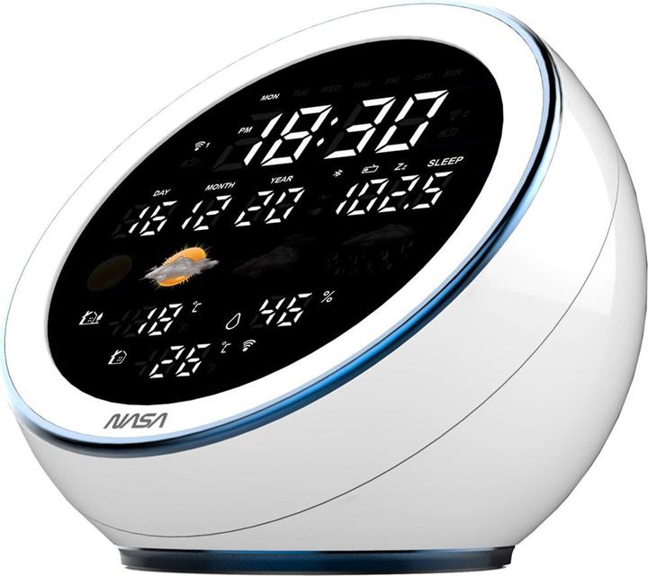 Produktbild Nasa WSP1500 white Weather Station/Speaker BT Moon