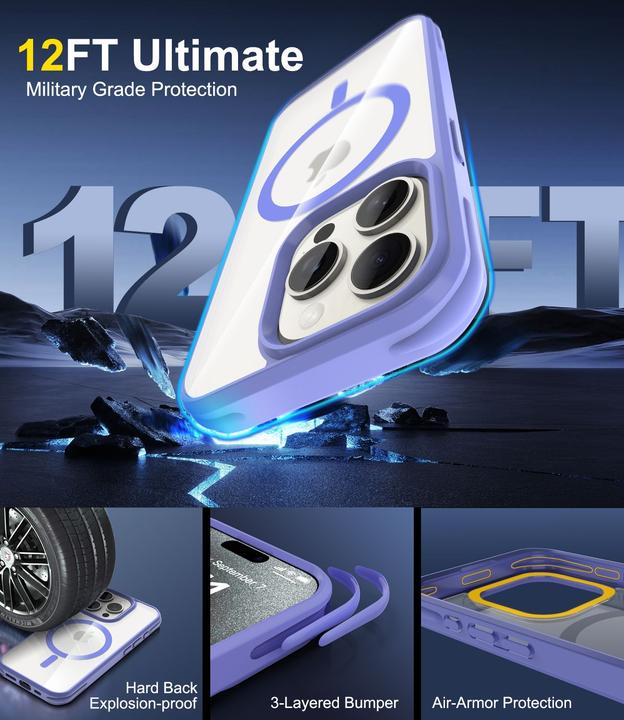 Image du produit Cadorabo Coque pour Apple iPhone 15 PRO compatible MagSafe (Apple iPhone 15 Pro)