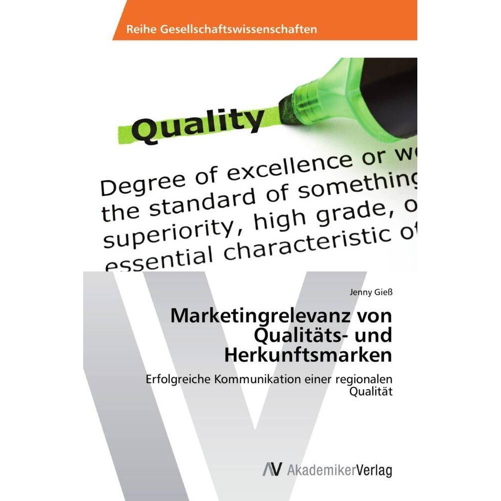 Marketingrelevanz von Qualitäts- und Herkunftsmarken, Fachbücher