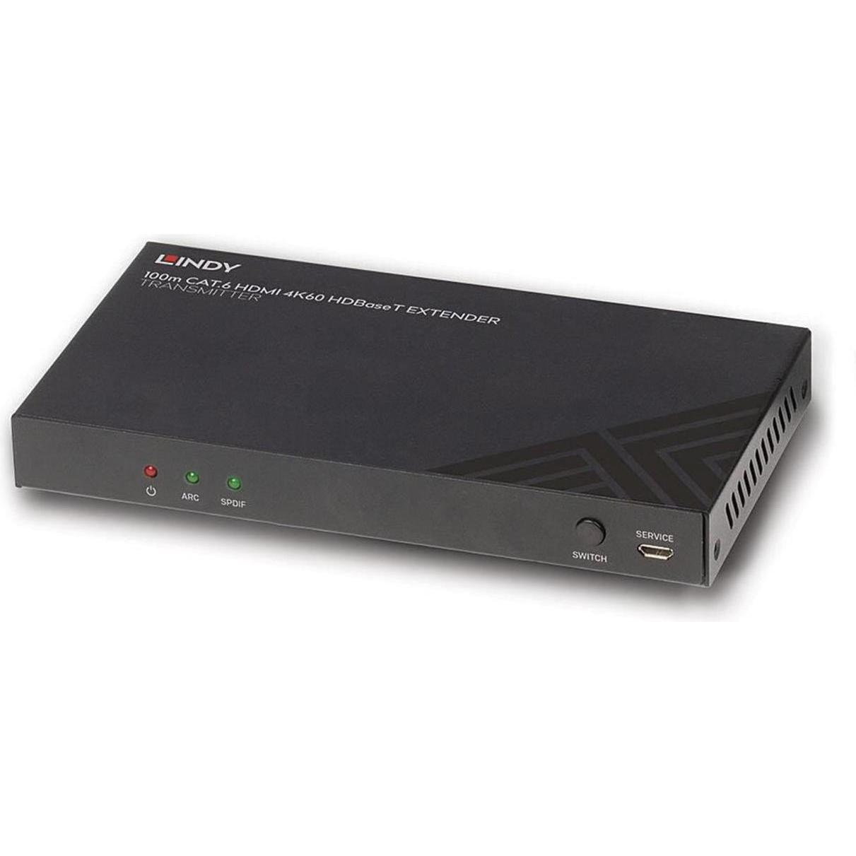 Lindy HDMI HDBaseT, trasmettitore, Switch KVM, Nero