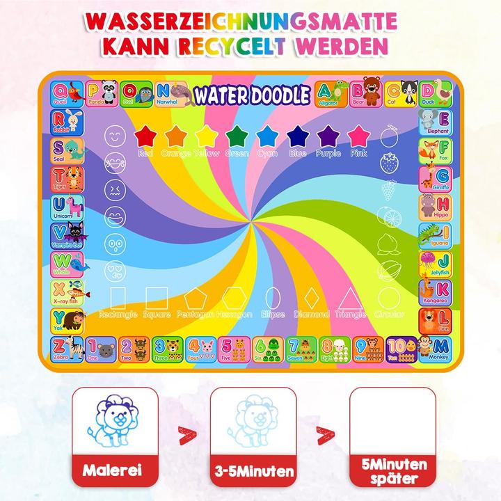 Immagine prodotto Activity Board Grosse Magic-Malmatte mit Wasserbuch (100 x 70 cm)