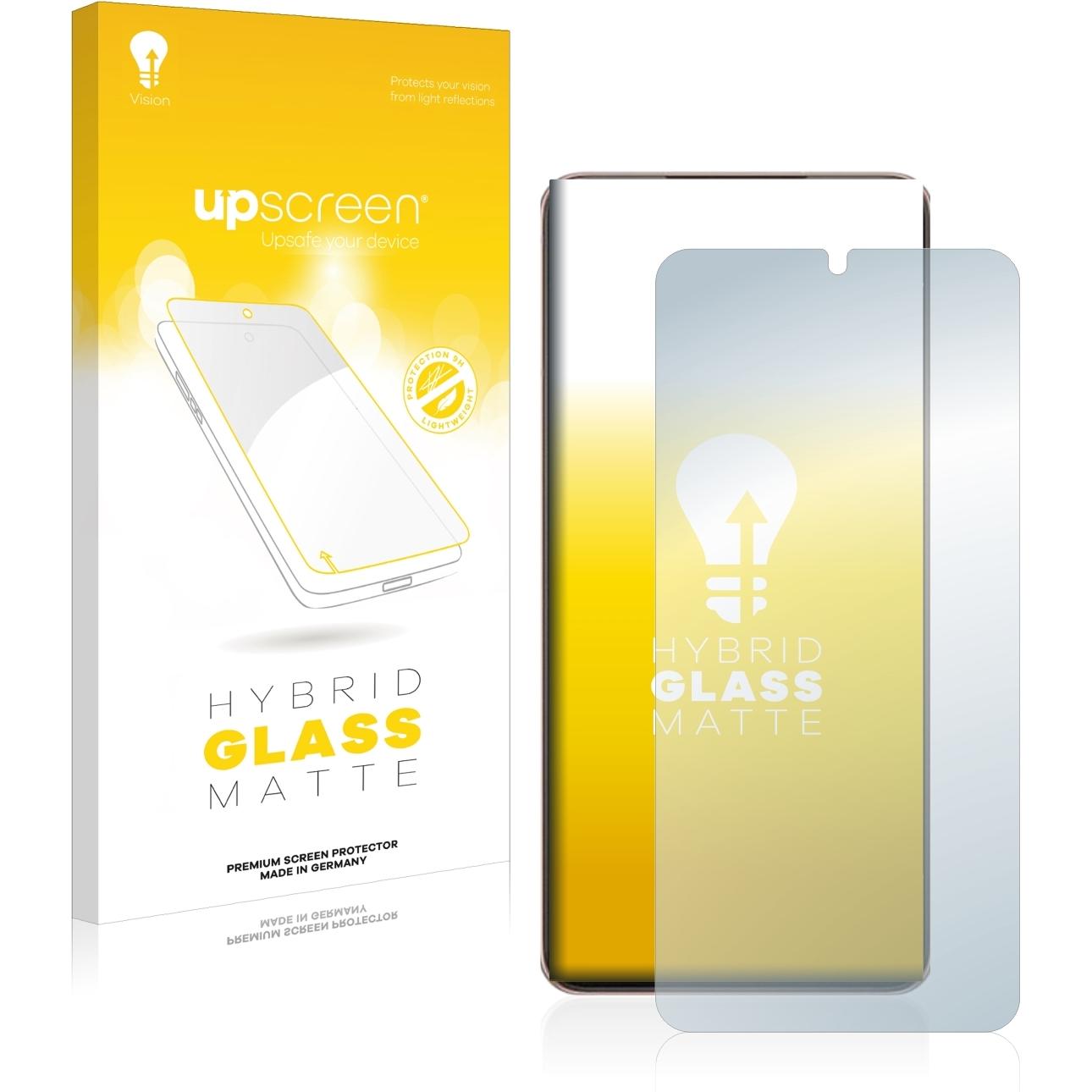 upscreen Reflection Shield Panzerglasfolie Matt (1 Stück, Samsung Galaxy S21 5G), Smartphone Schutzfolie, Grau