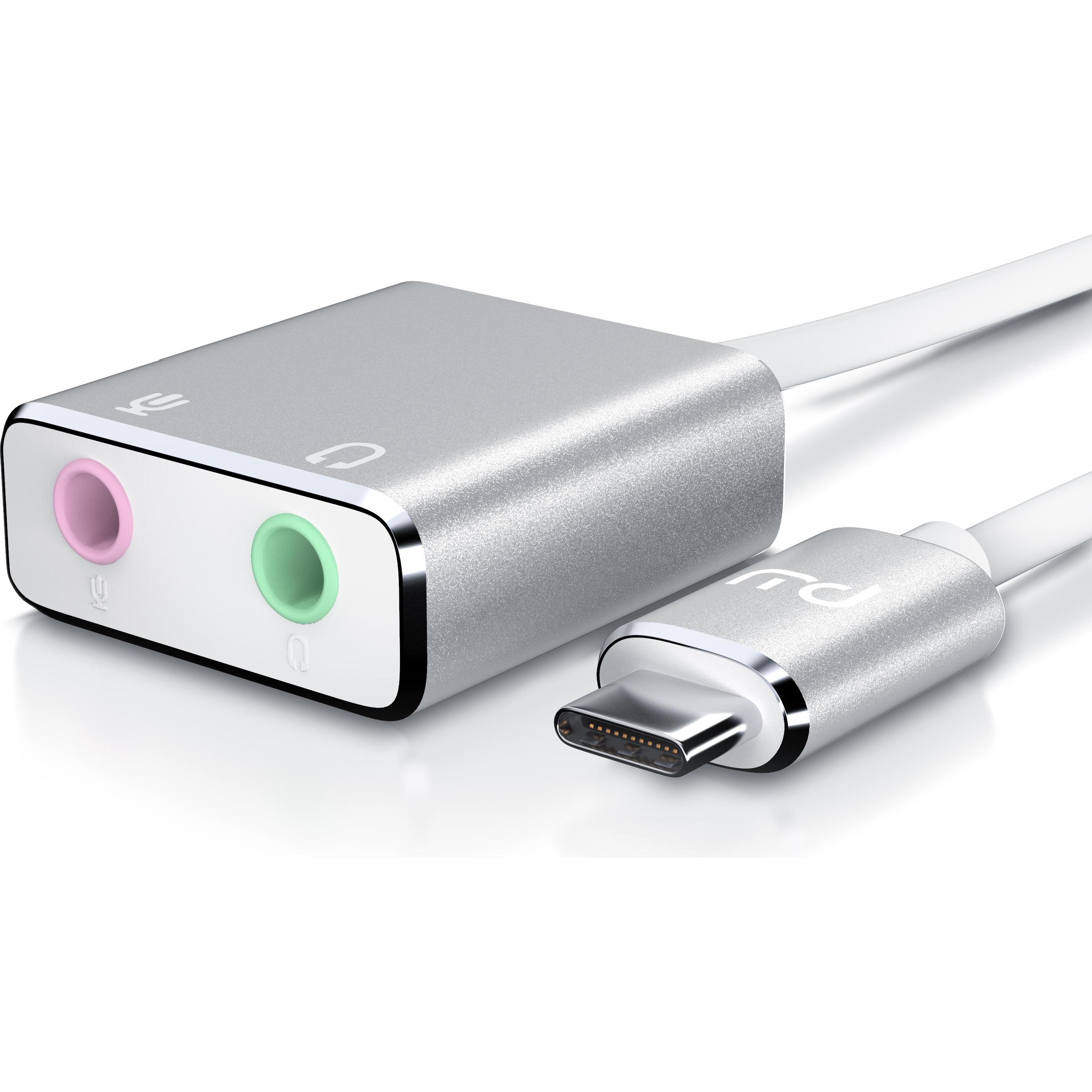Primewire USB C Soundkarte extern, Virtual 7.1 Surround, Stereo Audio / Kopfhörer Adapter, DA Wandler, DAC (USB-C), Soun...