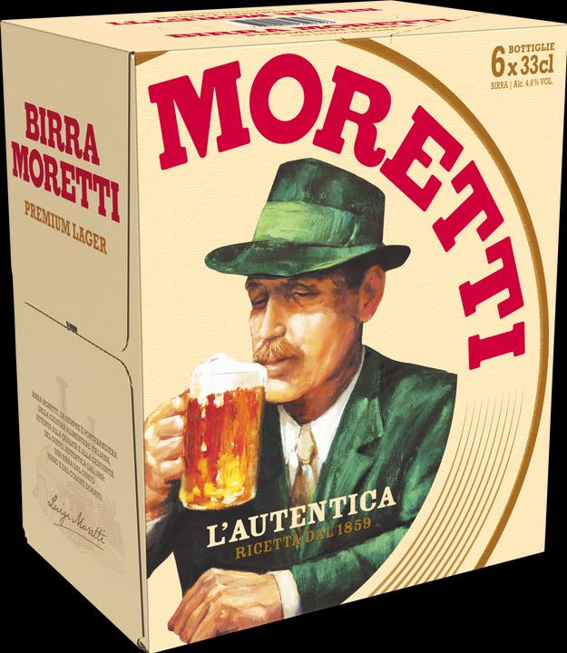Actual product image Birra Moretti L'Autentica (6 x 33 cl)