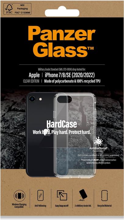 Actual product image PanzerGlass ClearCase (Apple iPhone SE (2nd Gen), Apple iPhone SE (3rd Gen))