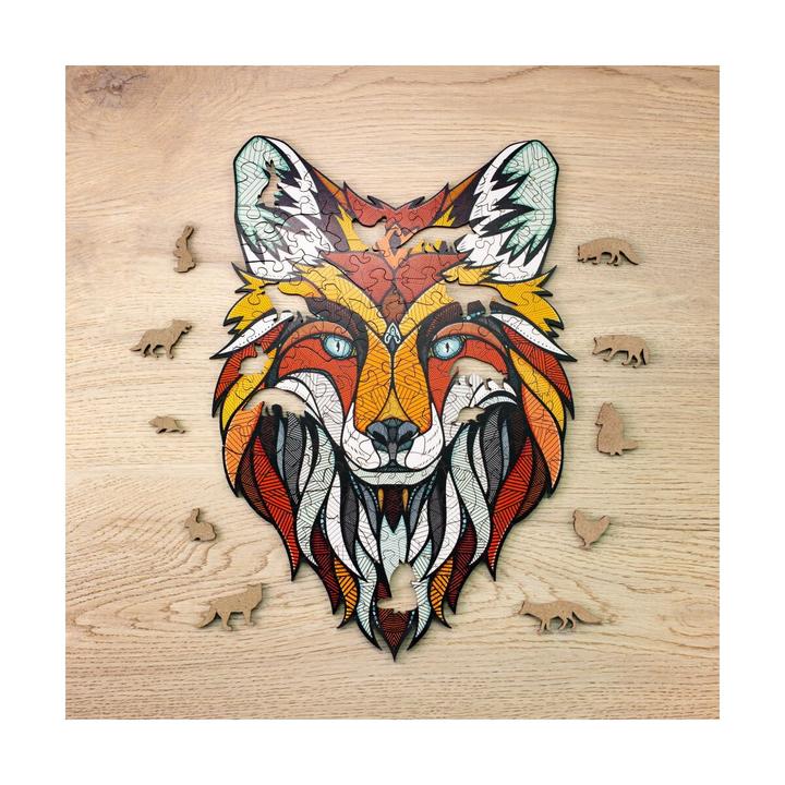 Produktbild Eco Wood Art Holz-Puzzle M - Fuchs (In Holzkiste) (141 Teile)