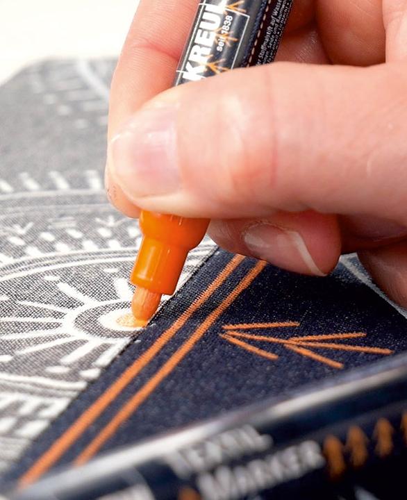 Immagine prodotto Kreul Javana texi mäx Marcatore per tessuti opachi per tessuti chiari e scuri (Blu, 4 mm)