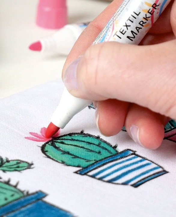 Produktbild Kreul Textilmarker JAVANA "texi m„x medium", blau (Blau, 4 mm, 1 x)