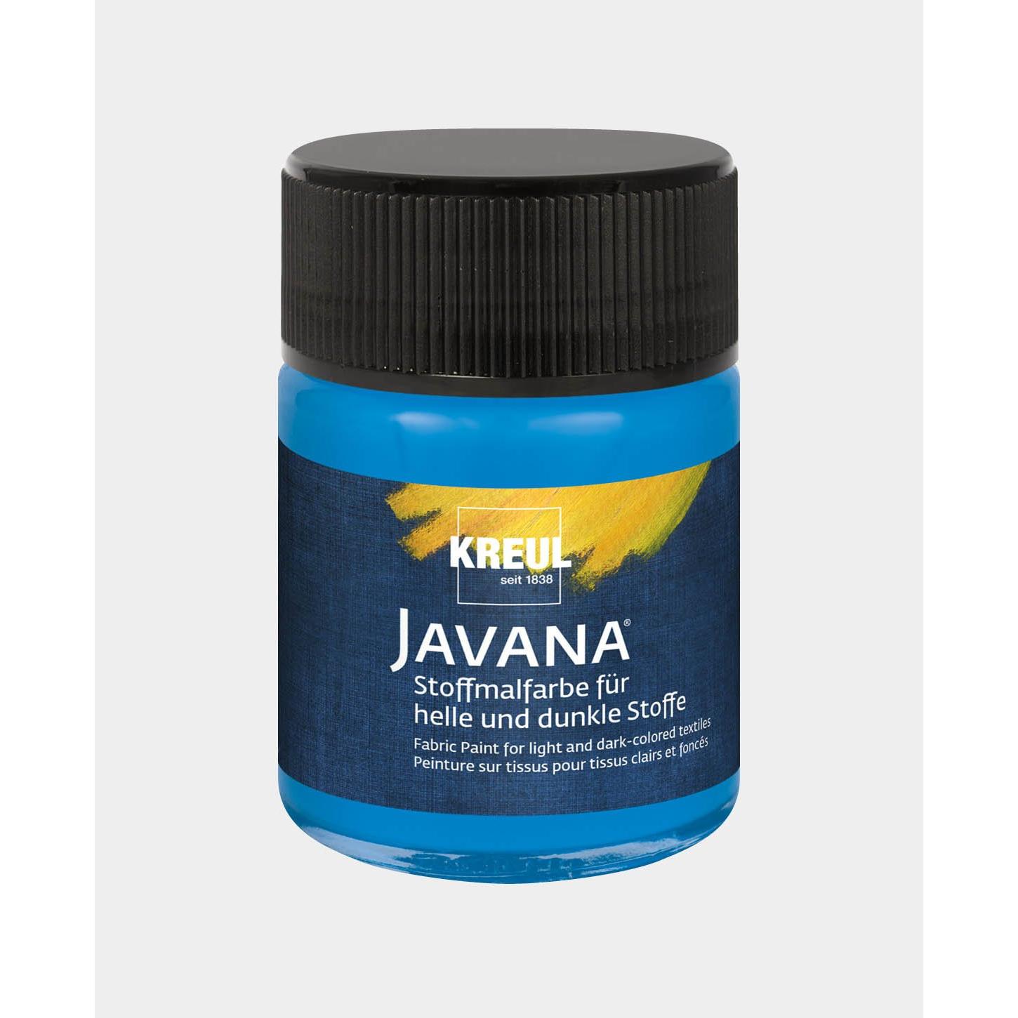 Thumbnail - Kreul, Künstlerfarbe + Bastelfarbe, Textilfarbe JAVANA "Opak", blau, 50 ml (Blau, 50 ml)