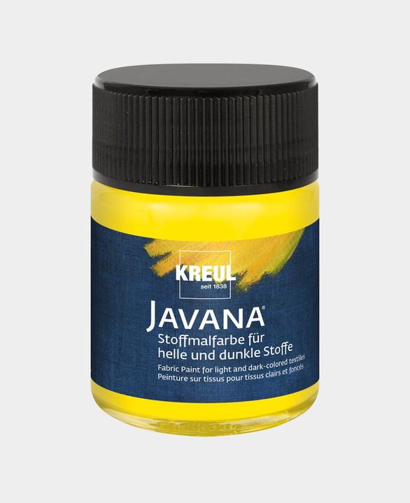 Immagine prodotto Kreul Vernice tessile JAVANA "Opaca", giallo, 50 ml (Giallo, 50 ml)