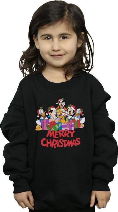 Actual product image Disney Girls Mickey Mouse And Friends Christmas Sweatshirt (128)