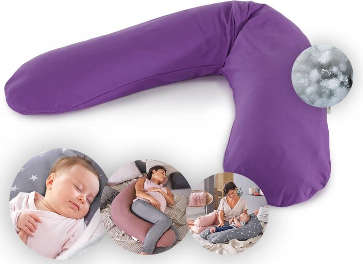 Produktbild Theraline Stillkissen "Das Original" mit Polyester Hohlfaser Füllung inkl. Bezug 190 cm (190 cm)