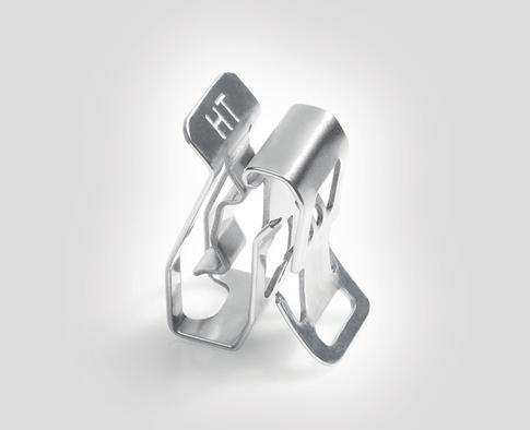 Actual product image HellermannTyton MSC2-SS304-ML (100) Edge clip 24x13mm stainless steel 151-00982 (Metal cable ties, 24.10 mm, 100 pcs.)