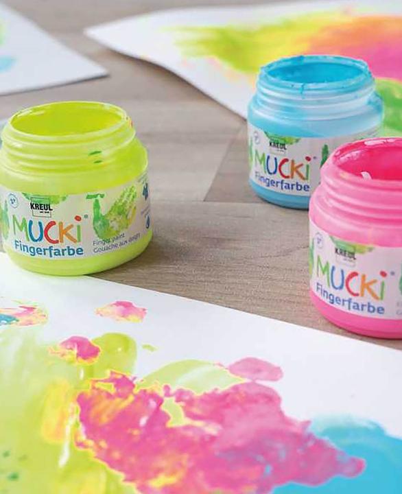 Actual product image Mucki Squeaky Finger Paint (150 ml)