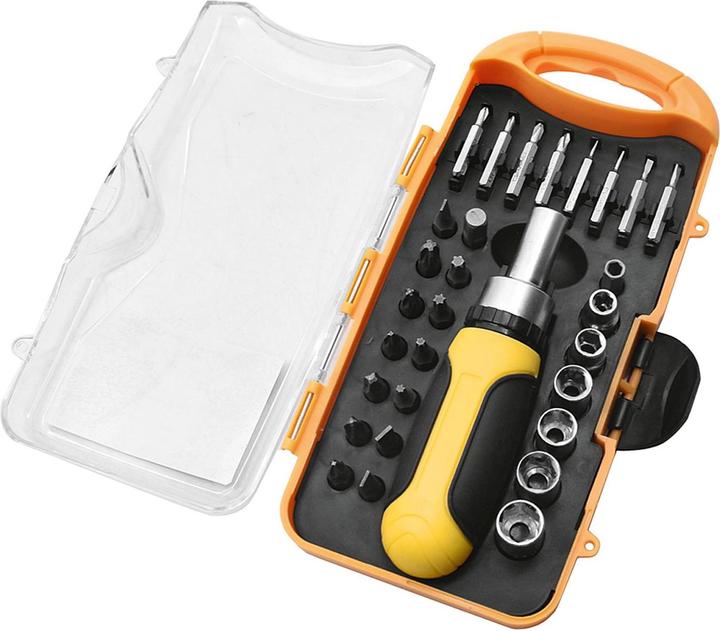 Immagine prodotto Easy Work Set di punte e bussole EW 30-tg (Adattatore di bit, Presa esagonale con perno di bloccaggio (TR), Scanalatura per la vite)