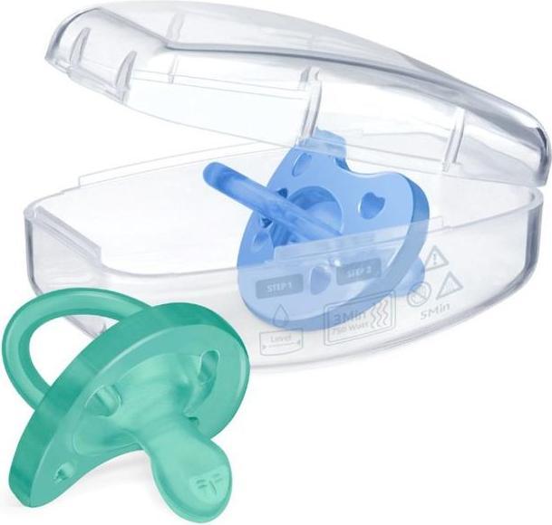 Produktbild Chicco Physiologischer Beruhigungssauger PHYSIOFORMA SOFT, BLUE, Silikon, 2 Stk. - 6-16m (2 x, 6 - 16 Monate)