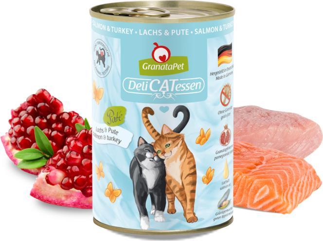 Actual product image Granatapet Delicatessen Dose Lachs & Pute (Adult, 1 pcs., 400 g)